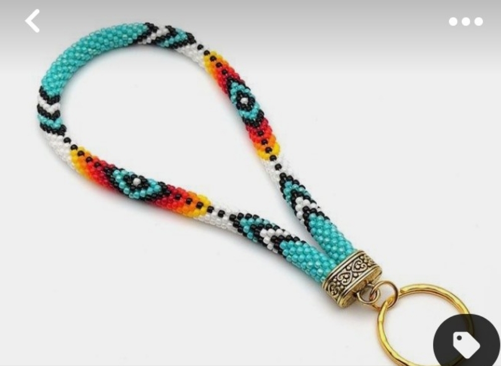 Beaded lanyard